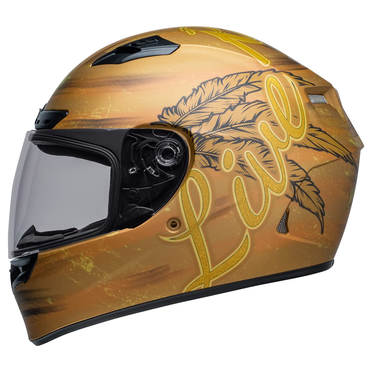 Bell Qualifier Dlx Mips Street Helmet (Hart Luck Live Matte Gold - Large)