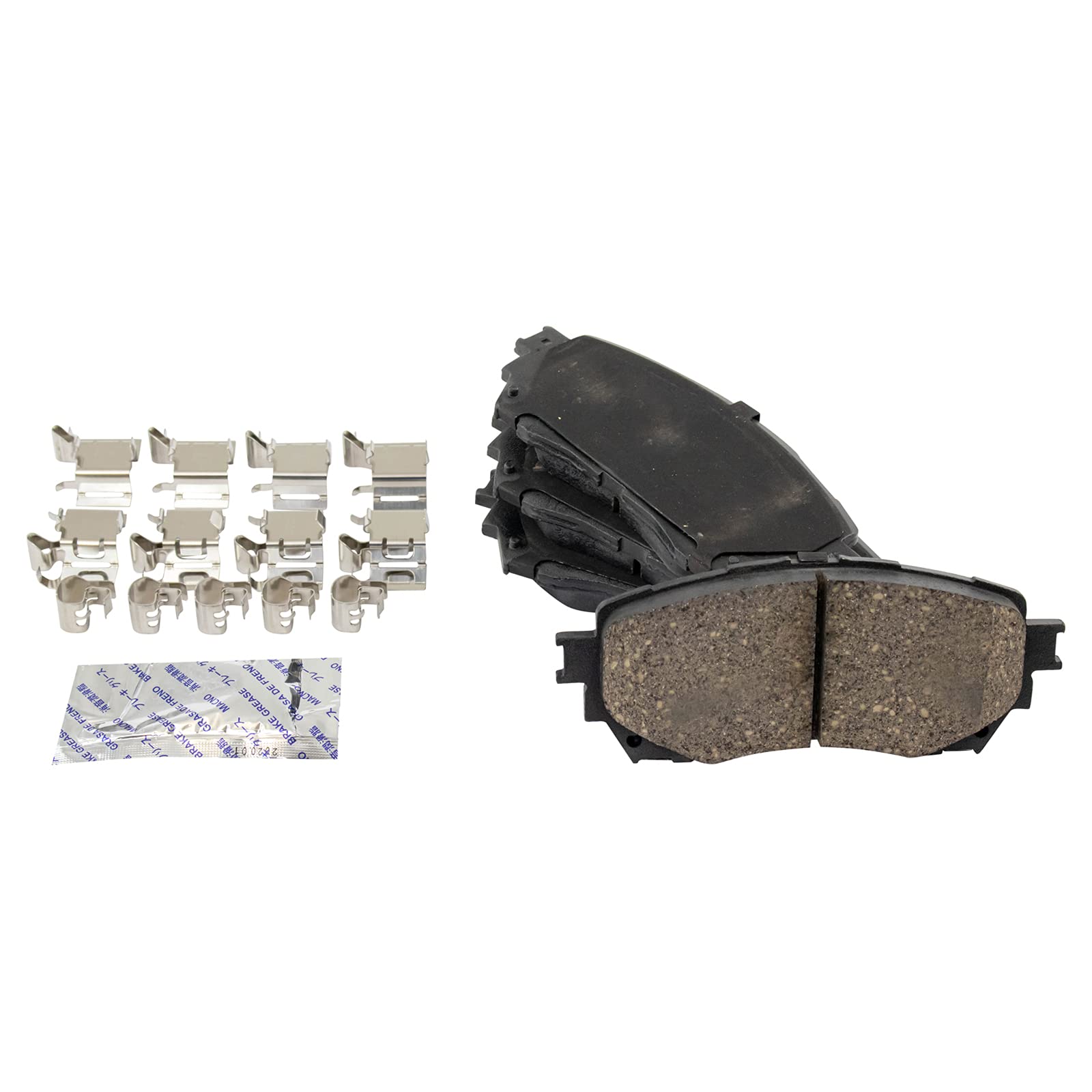 Trq Front And Rear Brake Pad & Rotor Kit Brake Pads Brake Rotor Ceramic Compatible With 2014-2015 Mazda 6