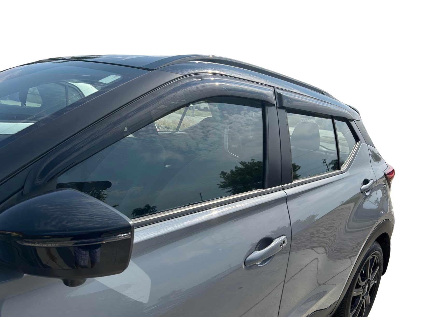 2014-2020 Tape-On Rain Guards For Nissan Rogue Side Window Visor Deflectors Extra Thick Vent Shades 2015 2016 2017 2018 2019