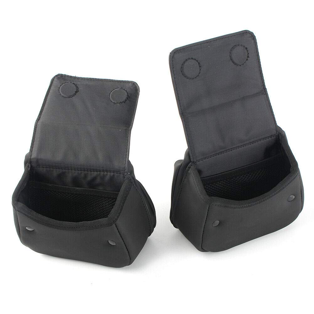 WOWTK Pair of Lower Fairing Panels Storage pouches,Fairing Lower Door Pockets fits for Harley Touring Road Glide Street Glide Tr
