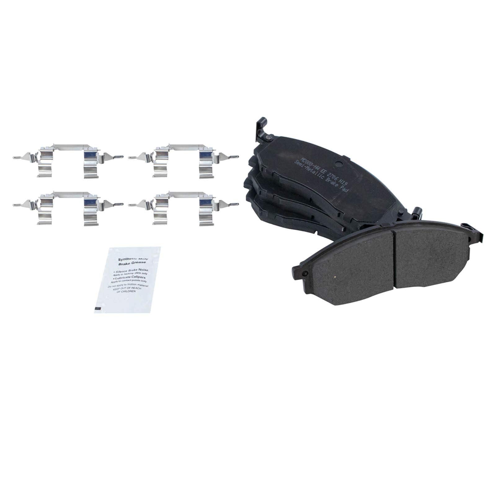 Trq Front Brake Pad & Rotor Kit Compatible With 08-19 Infiniti 09-19 Nissan