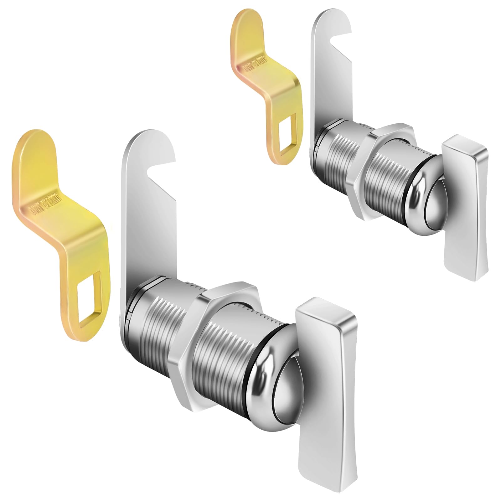Sartatue Thumb Cam Locks 1-3/8    2Pcs Rv Locks For Storage Door, Compartment Door, Thumb Operated Locks 5Pcs Keyless Non-Lockin