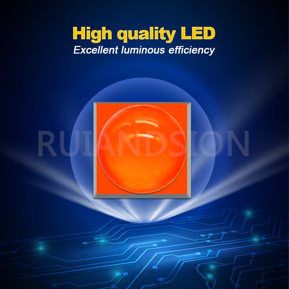Ruiandsion 2Pcs Ba15D 1130 1142 1176 Led Bulb Red 12V Replacement For Car Trailer Marine Rv Camper Boat Tail Lights,Non-Polarity