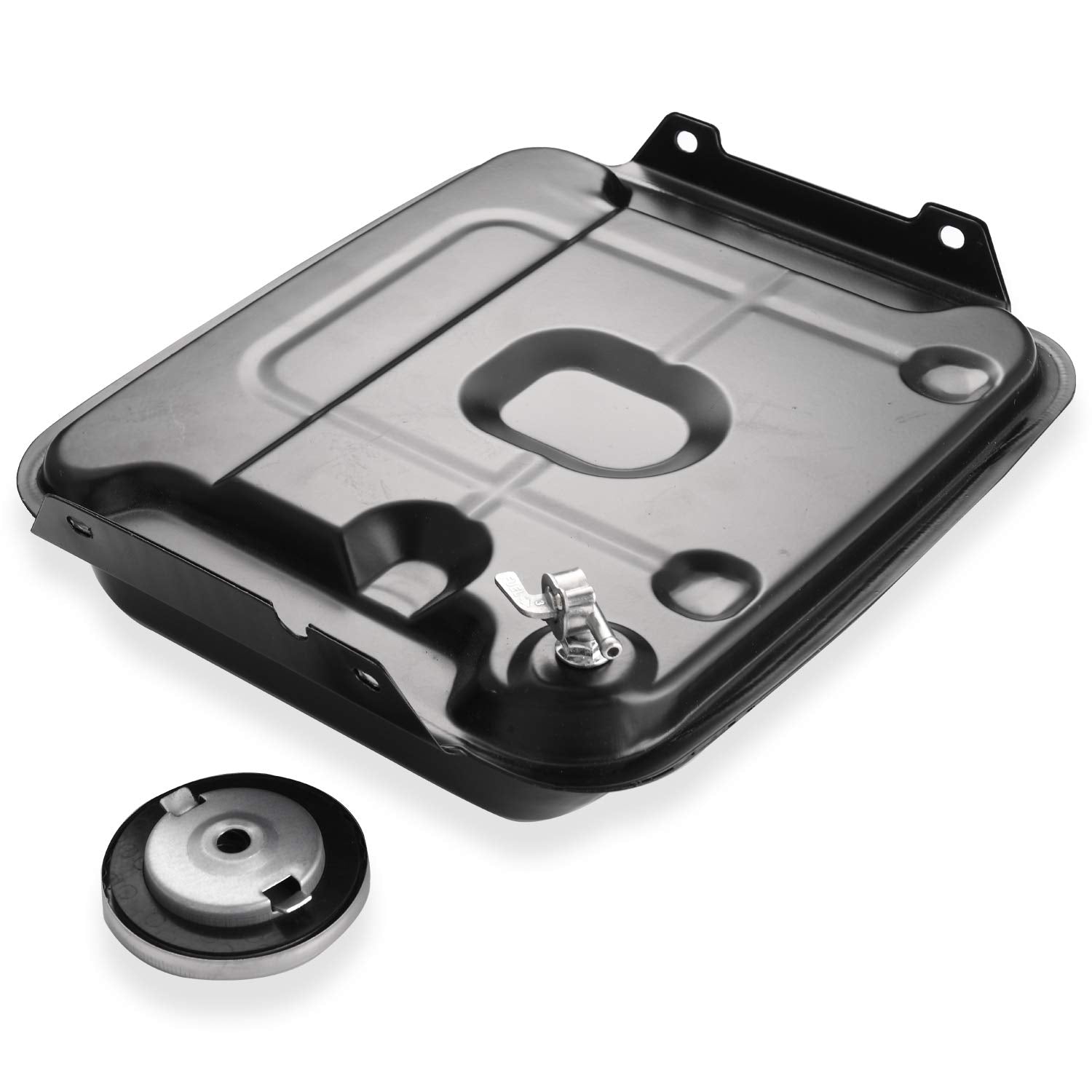 Cleo Gas Tank, Metal Fuel Tank With Fuel Gas Cap For Go Kart Atv 125-250Cc,Fits Taotao Go Kart And 4 Wheel Atv