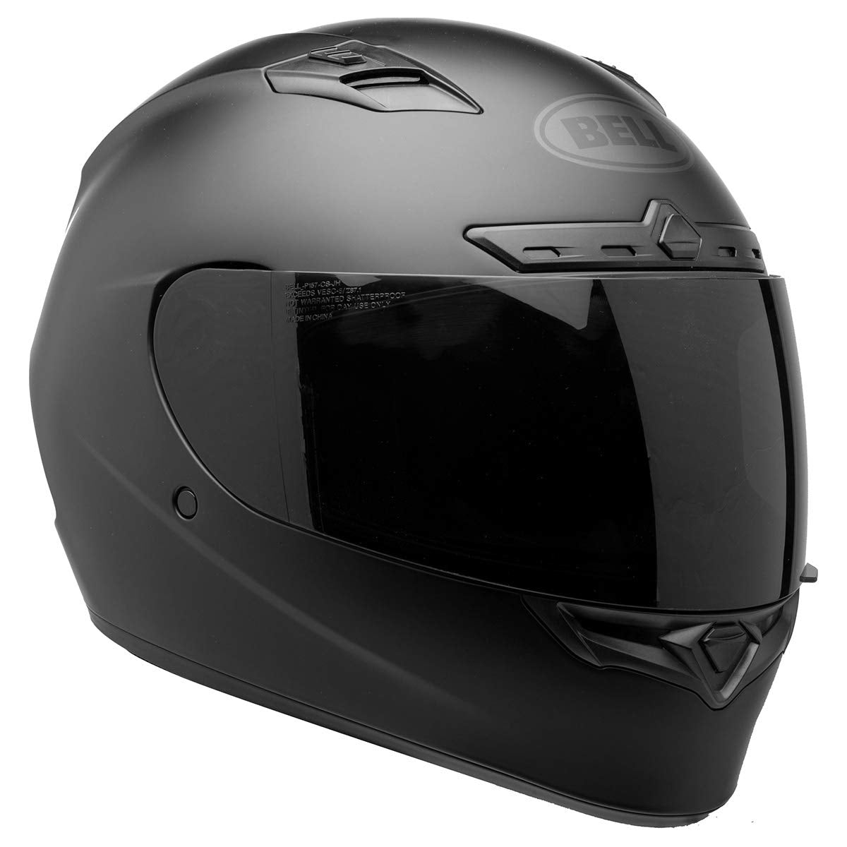 BELL Qualifier DLX Full-Face Blackout Helmet (Blackout Matte Black - X-Small)
