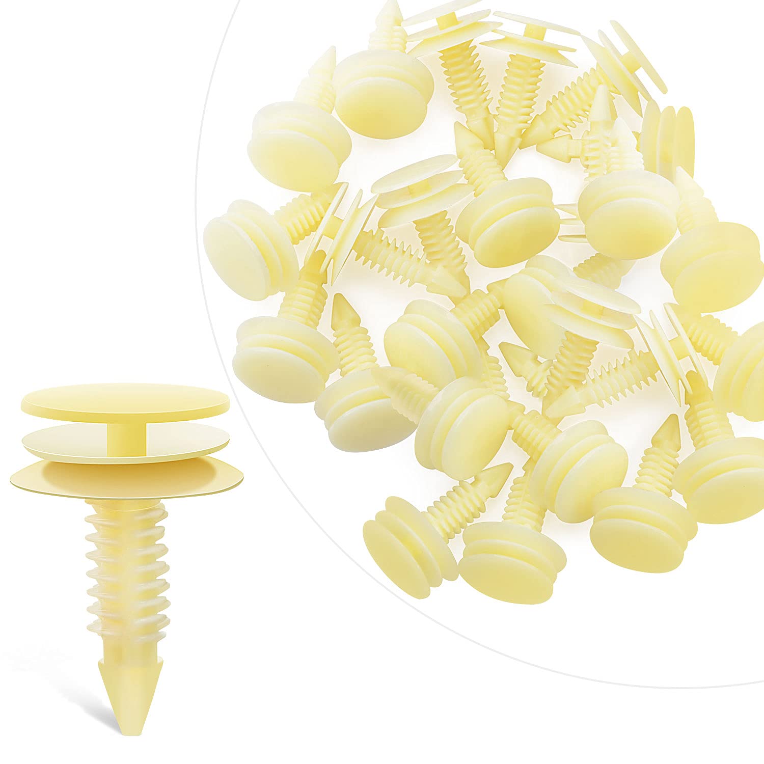 Gooacc 25 Front Door Trim Panel Retainers Clips Replaces For Gm 10153057 Chevy Buick Gmc Jimmy Pontiac Grand Prix 8Mm Hole - 25P