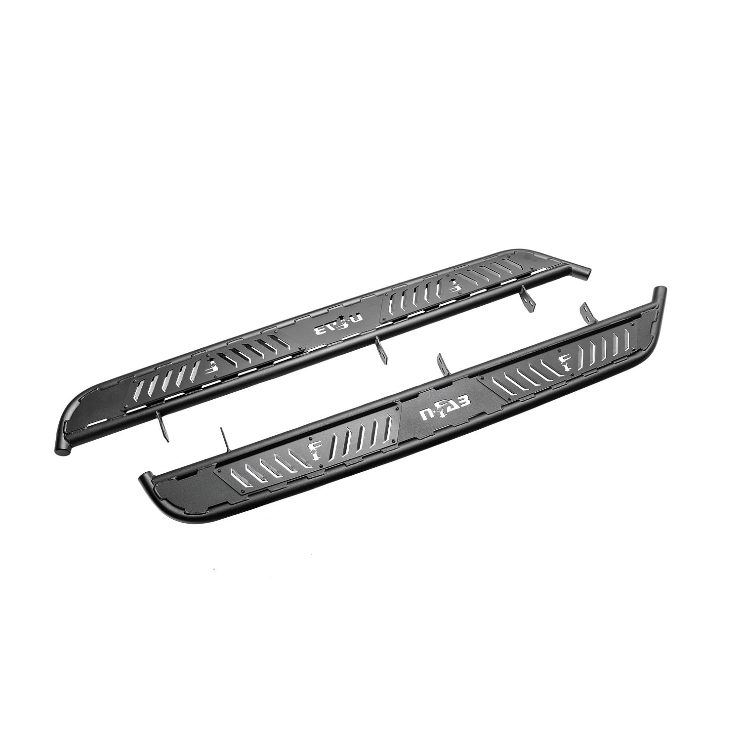 N-Fab Roan Running Boards For Toyota Tundra | Cab Length, Extra Large 5.5' Step Plate, Textured Black | Nbt07Cc-Tx | Fits 2007-2021 Toyota Tundra Crewmax All Beds, Srw/Drw Gas/Diesel