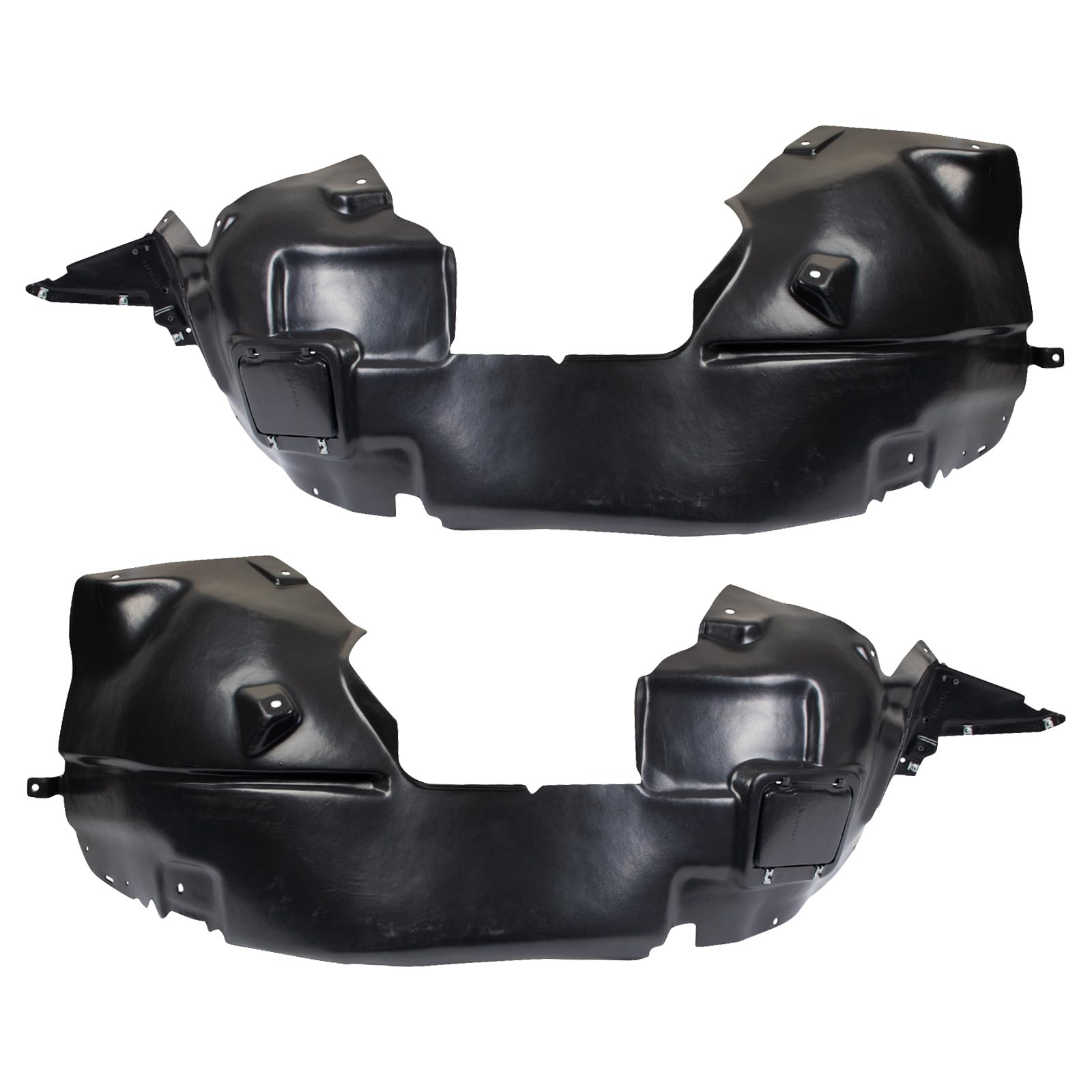 Trq Inner Fender Liner Set Compatible With 2014-2017 Fiat 500L Fi1248101 Fi1249101
