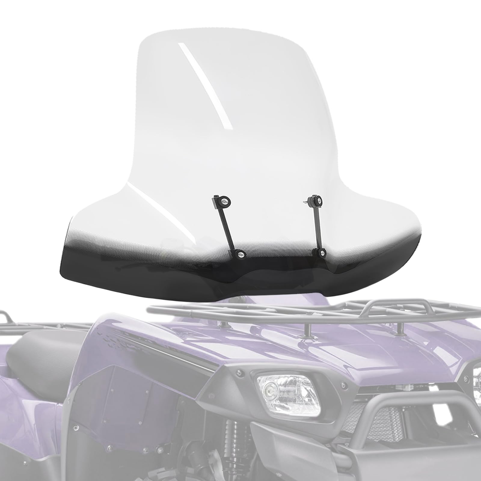 Kuafu Atv Windshields & Windscreens Universal Compatible With Polaris Arctic Cat Honda Yamaha Can-Am Kawasaki Harley Davidson Models