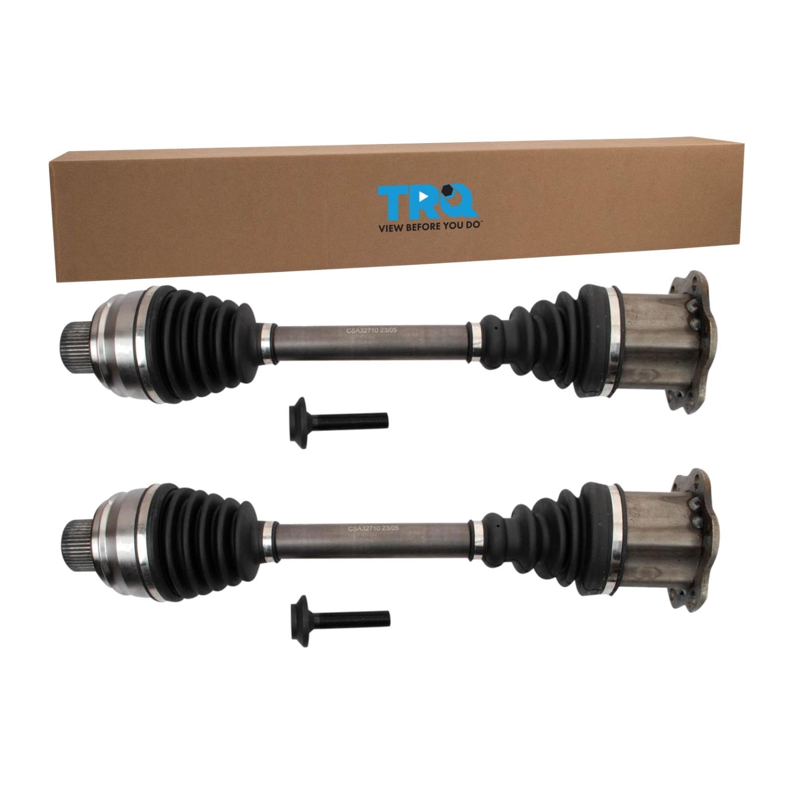 TRQ Front CV Axle Shaft Assembly Set Compatible with 2012-2015 Volkswagen Passat