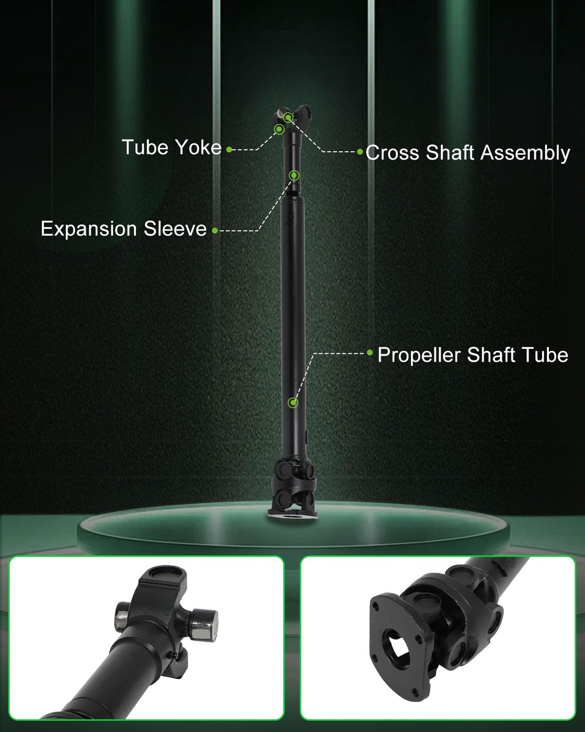 Scitoo 43.25'' Front Drive Shaft Assembly Propeller Shaft Compatible For Ford Excursion For Ford F-250 Super Duty For Ford F-350