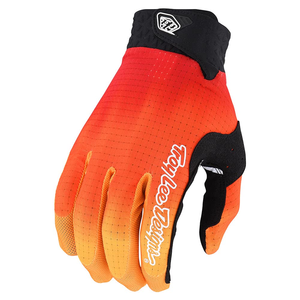 Troy Lee Designs Motocross Motorcycle Dirt Bike Racing Mountain Bicycle Riding Gloves, Air Glove (Black/Red, Xx-Large)