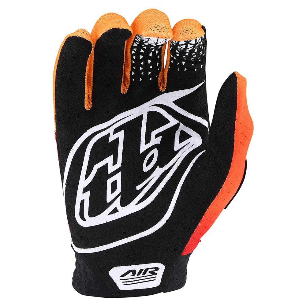 Troy Lee Designs Motocross Motorcycle Dirt Bike Racing Mountain Bicycle Riding Gloves, Air Glove (Black/Red, Small)