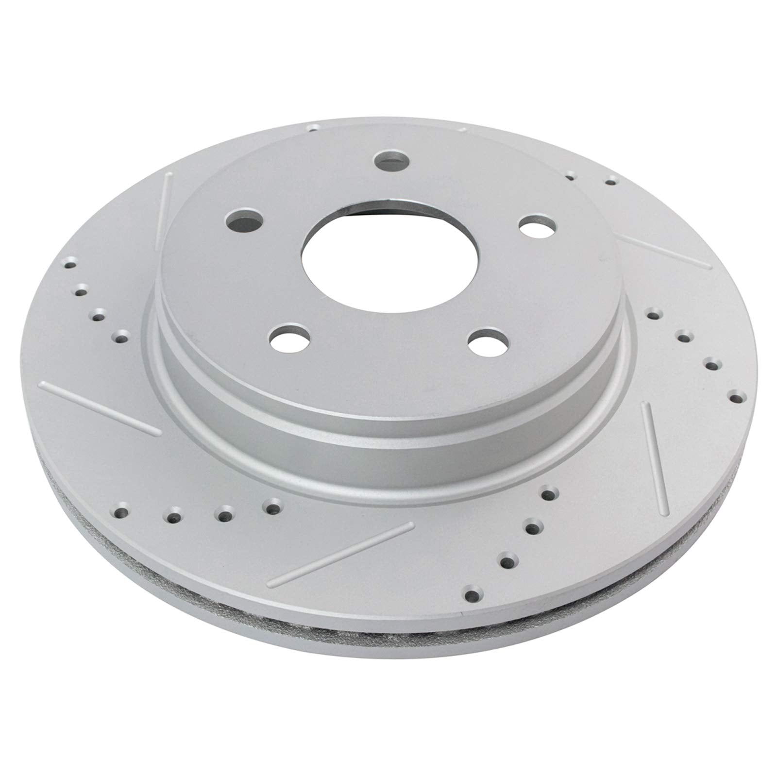 Trq Front Performance Brake Rotors Set Premium G-Coated Compatible With 2007-2009 Chrysler Aspen 2004-2009 Dodge Durango 2002-20