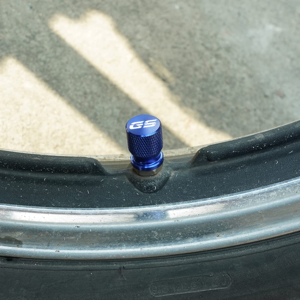 Motorcycle Accessories Wheel Tire Valve Cap Cover For Bmw F850Gs F 850 Gs R1200Gs R1250Gs R 1200Gs R1250 Gs R 1250 Gs Lc Adv (Black)