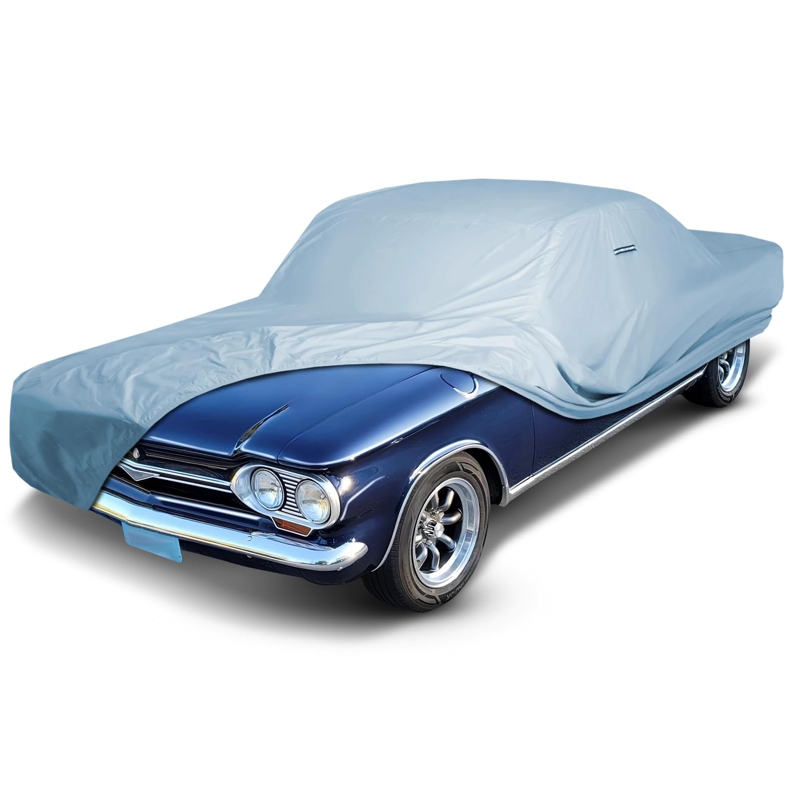 Icarcover Custom Car Cover For Chevy Corvair 2-Door, 4-Door, Waterproof All Weather Rain Snow Uv Sun Protector Full Exterior Ind