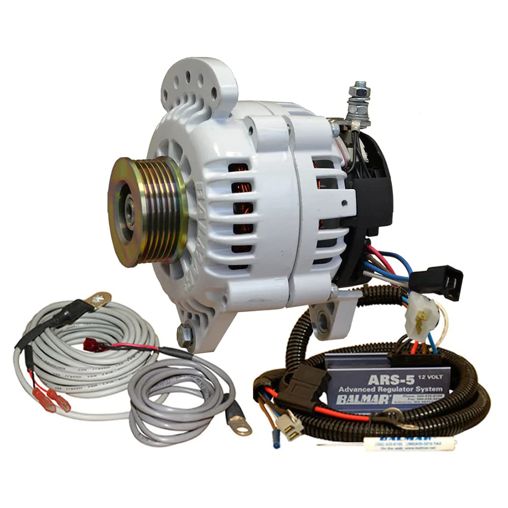 Ballard Commercial Industries, Inc. 60-Yp-120-K6 Balmar Alternator 120 Amp Saddle Mount Ars Regulator W/Temp Sensor Single K6 Pulley