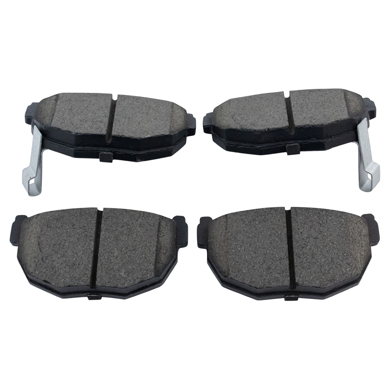 TRQ Rear Brake Pads Ceramic Compatible with 1984-1988 Nissan 200SX 1989-1998 240SX 1984-1989 300ZX