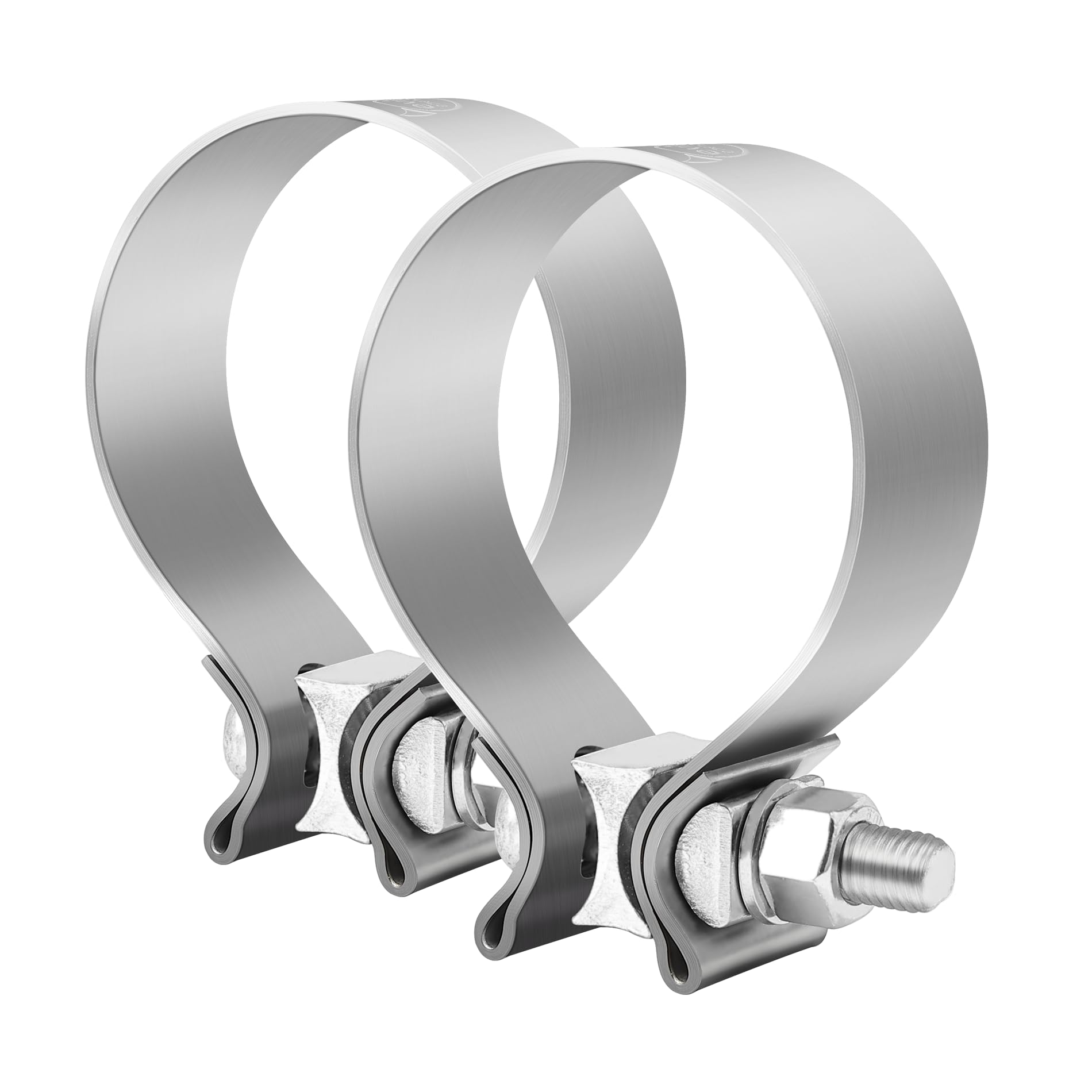 Evil Energy 3.5 Inch Exhaust Clamp,3 1/2 '' Narrow Band Muffler Clamp Stainless Steel For Heavy-Duty Exhaust Systems, Downpipes,