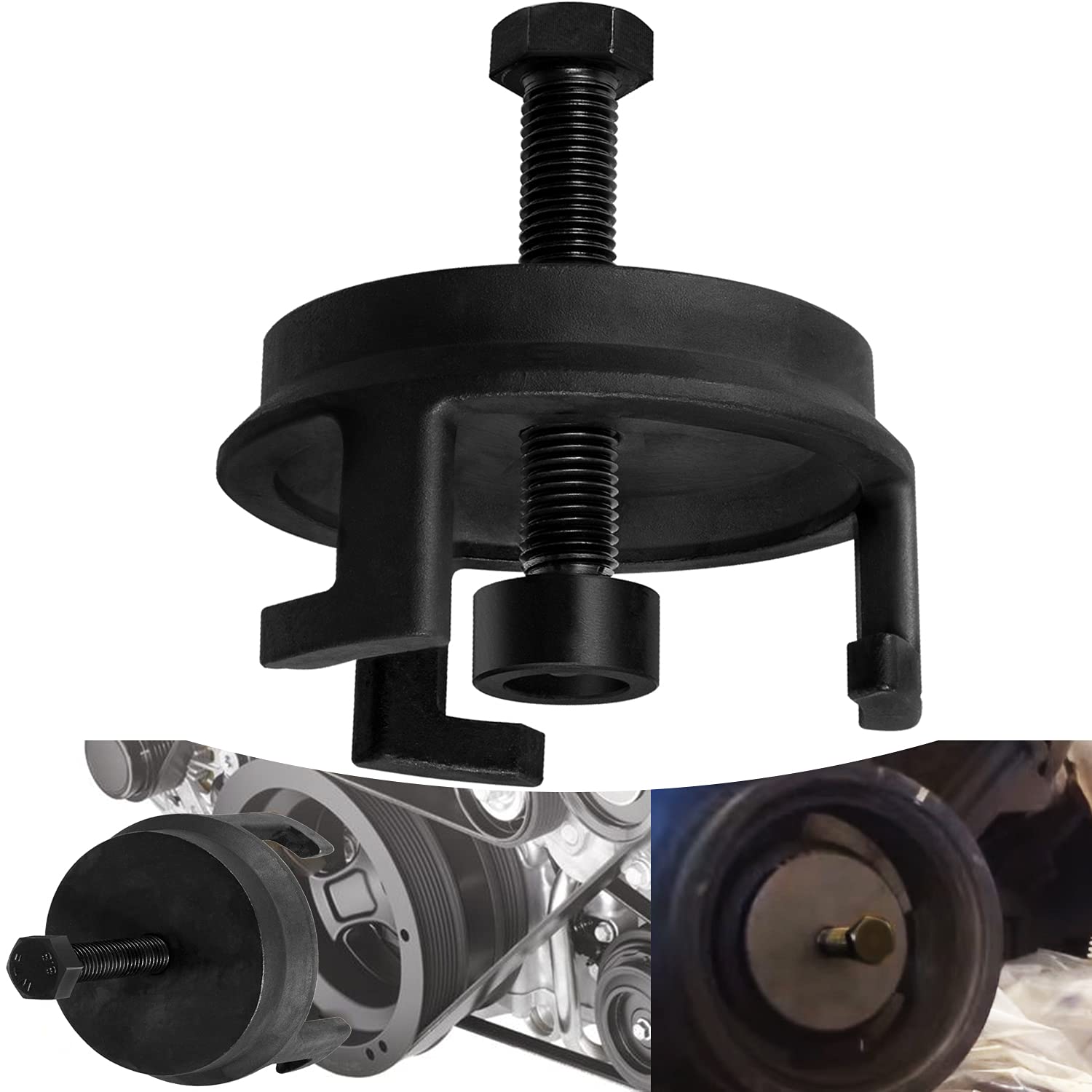 For Gm Ls Harmonic Balancer Puller 25264 Crank Pulley Puller Automotive Replacement Engine Quickly Removes Harmonic Balancers Wi