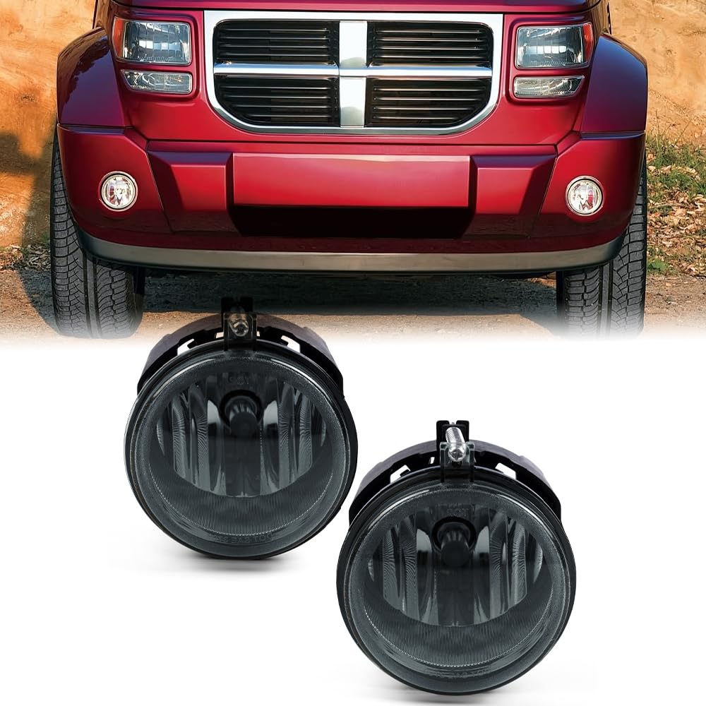 Grand Orange Fog Lights Assembly Driving Fog Lamps Compatible With Dodge Charger 2006-2009 /Fit Challenger 08-10 /Fit Dodge Gran