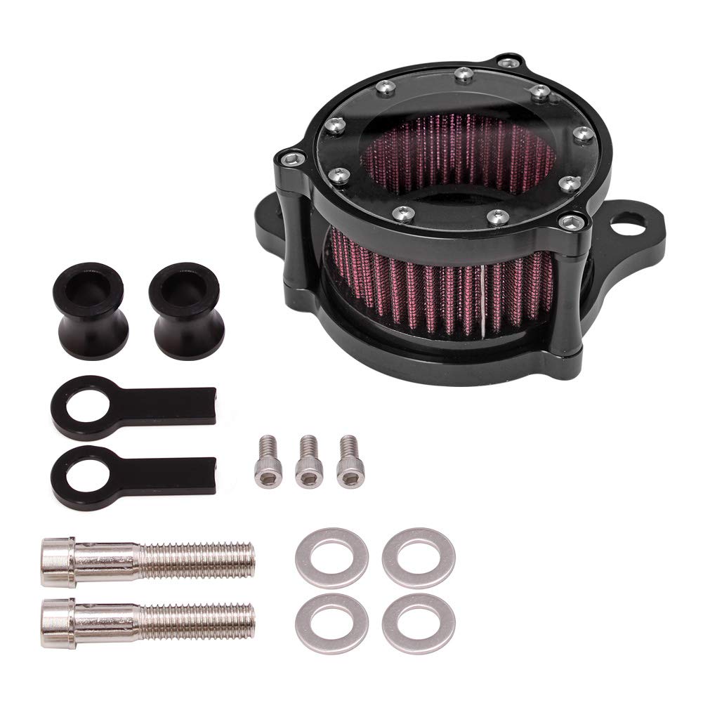 Air Cleaner Intake Filter System Kit Compatible With Harley Davidson Sportster Xl883 Xl883N Xl883R Xl883P Xl1200 Xl1200L Xl1200X