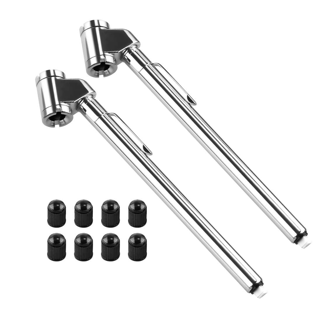 CZC AUTO Pencil Tire Pressure Gauge, Dual Head Trucks Air Gage, Accurate Mechanical Dually Chuck Wheel Service Checker, Stainles
