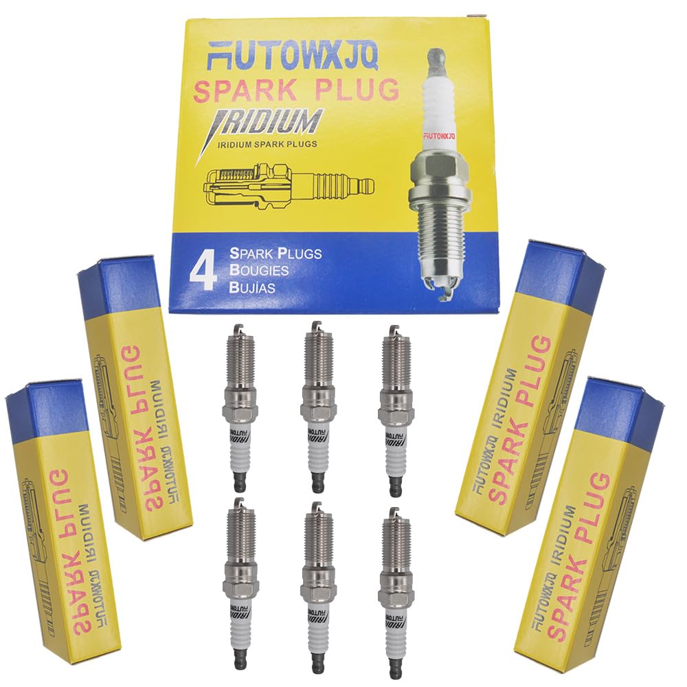 Autowxjq Iridium Spark Plug 6Pcs Replace 41-109 12622561 Ltr6Ix-11 6509 Compatible With Dodge Grand Caravan Ram 1500 Lacrosse En