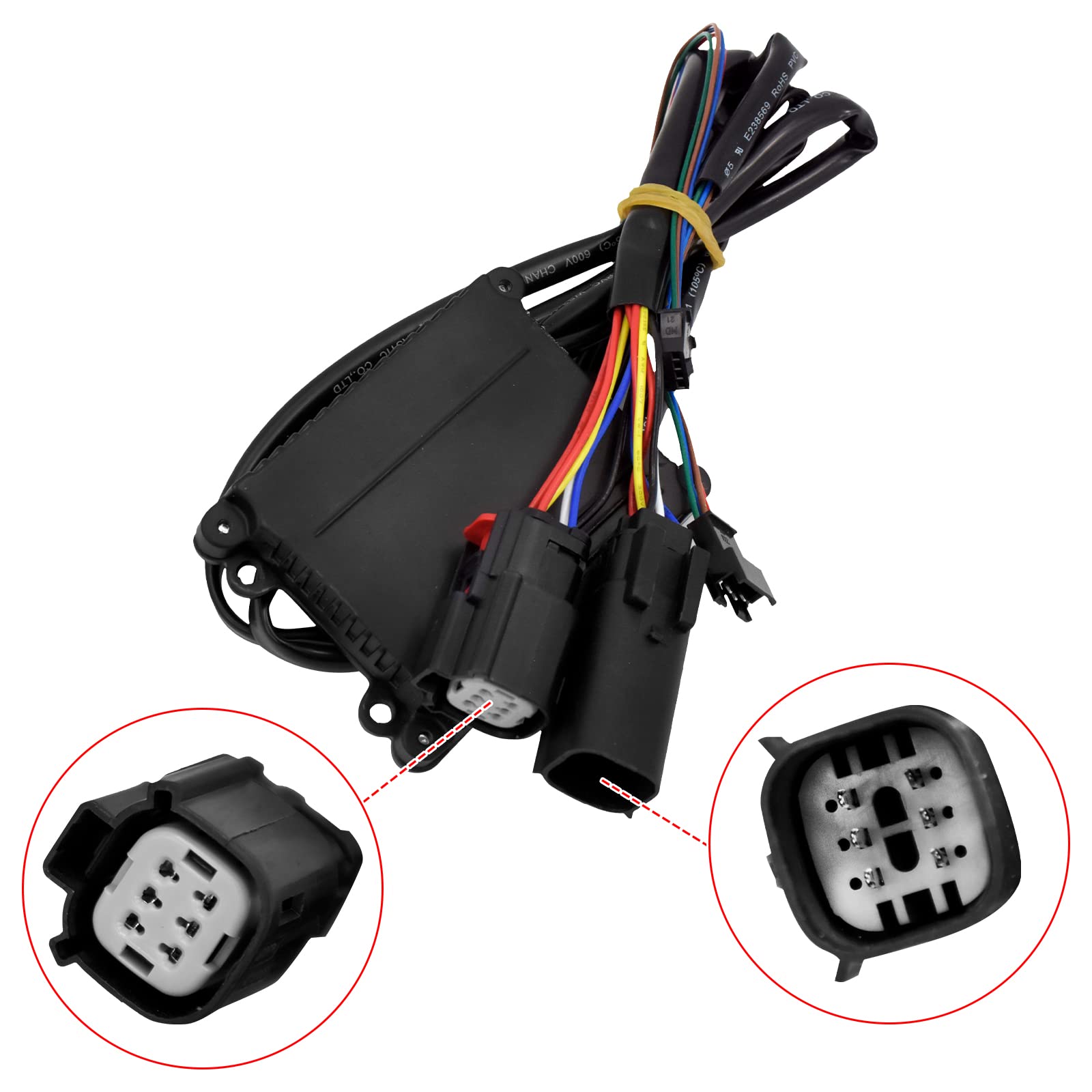 Hdbubalus Motorcycle Saddlebag Tail Lights Run Brake Led Turn Signal Lamp Fit For Harley Touring Street Gilde Road Gilde Road King Electra Glide Ultra Limited 2014-2022 (Black Smoke)