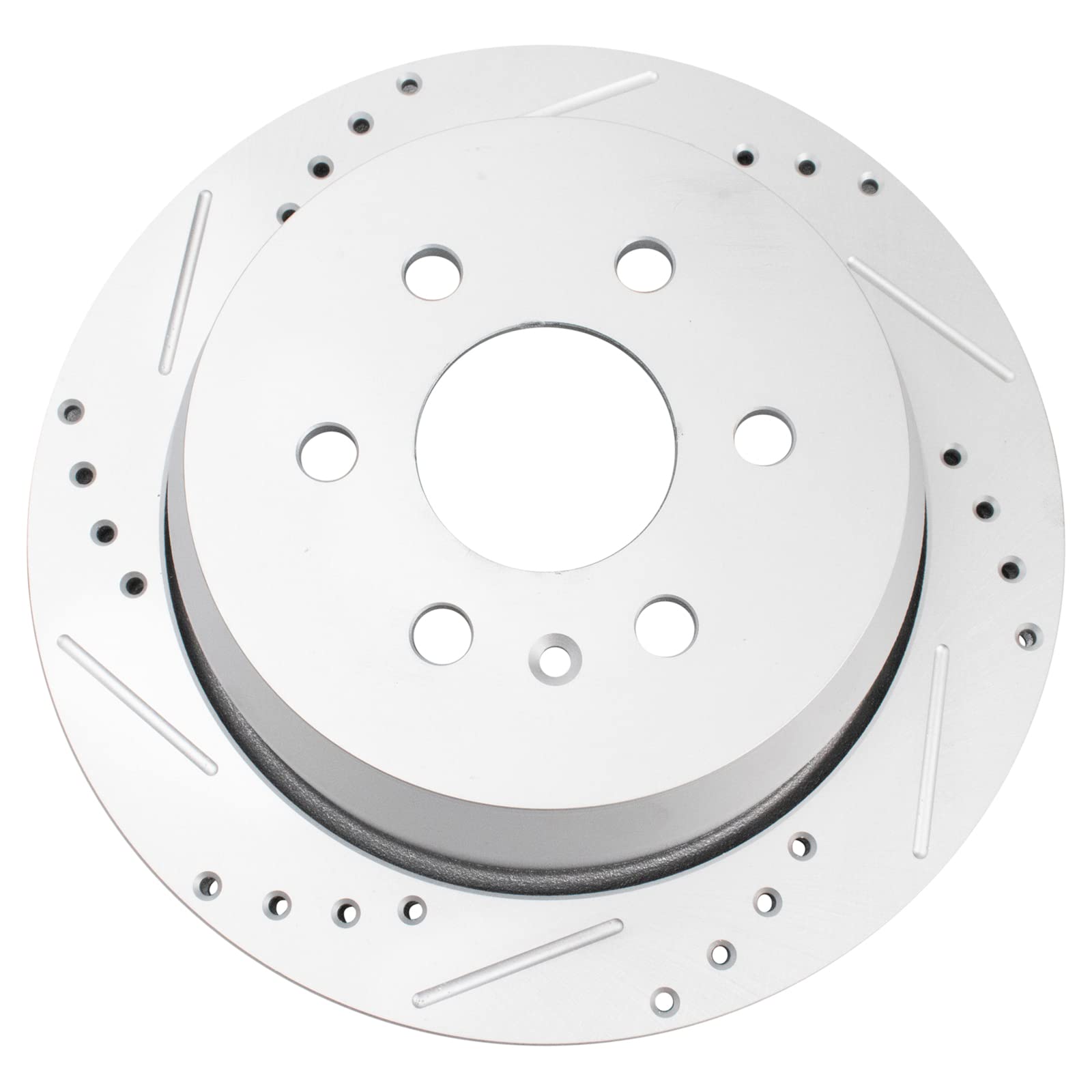 Trq Rear Performance Brake Rotors Set Vented Premium G-Coated Compatible With 2015-2021 Chevrolet Colorado Gmc Canyon