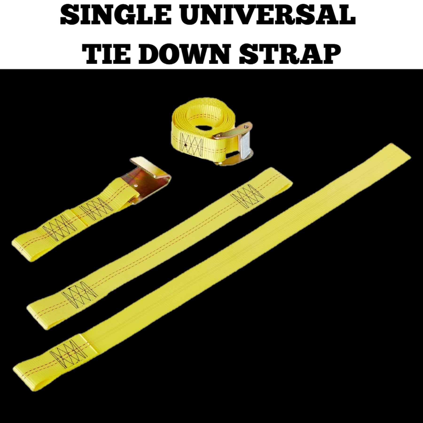 Roadmaster 2150 Single Universal Tie Down Strap | Compatible With Tires Up To 30'' Diameter & 11'' Tread Width | 2'' Wide Nylon