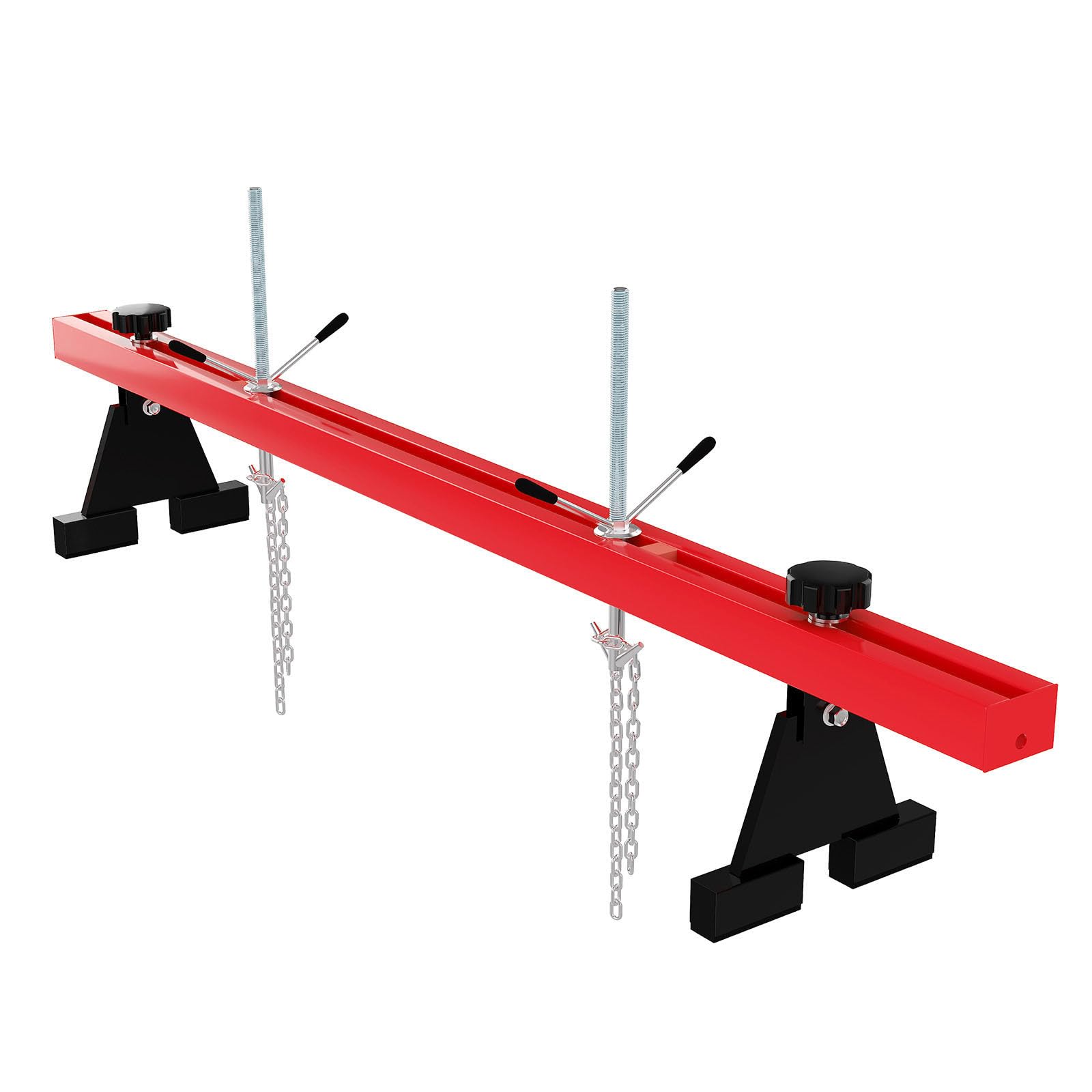 Garvee Engine Support Bar 1100 Lbs Capacity Engine Transverse Bar Engine Hoist 2 Point Lift Holder Hoist Dual Hooks, Engine Hois