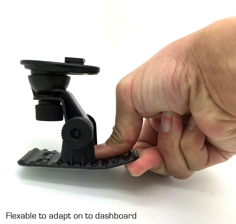 ChargerCity Multi-Angle Adhesive Dashboard Mount for SCT SF4 & X4 Tuner, Black, Model MT-D9-2