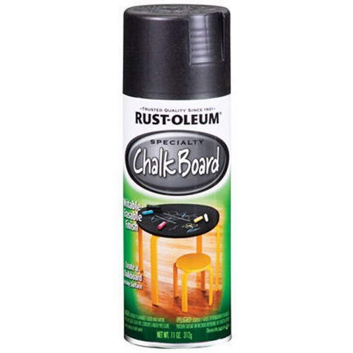 RustOleum 301438 Specialty Chalkboard Spray Paint, 11 oz, Black