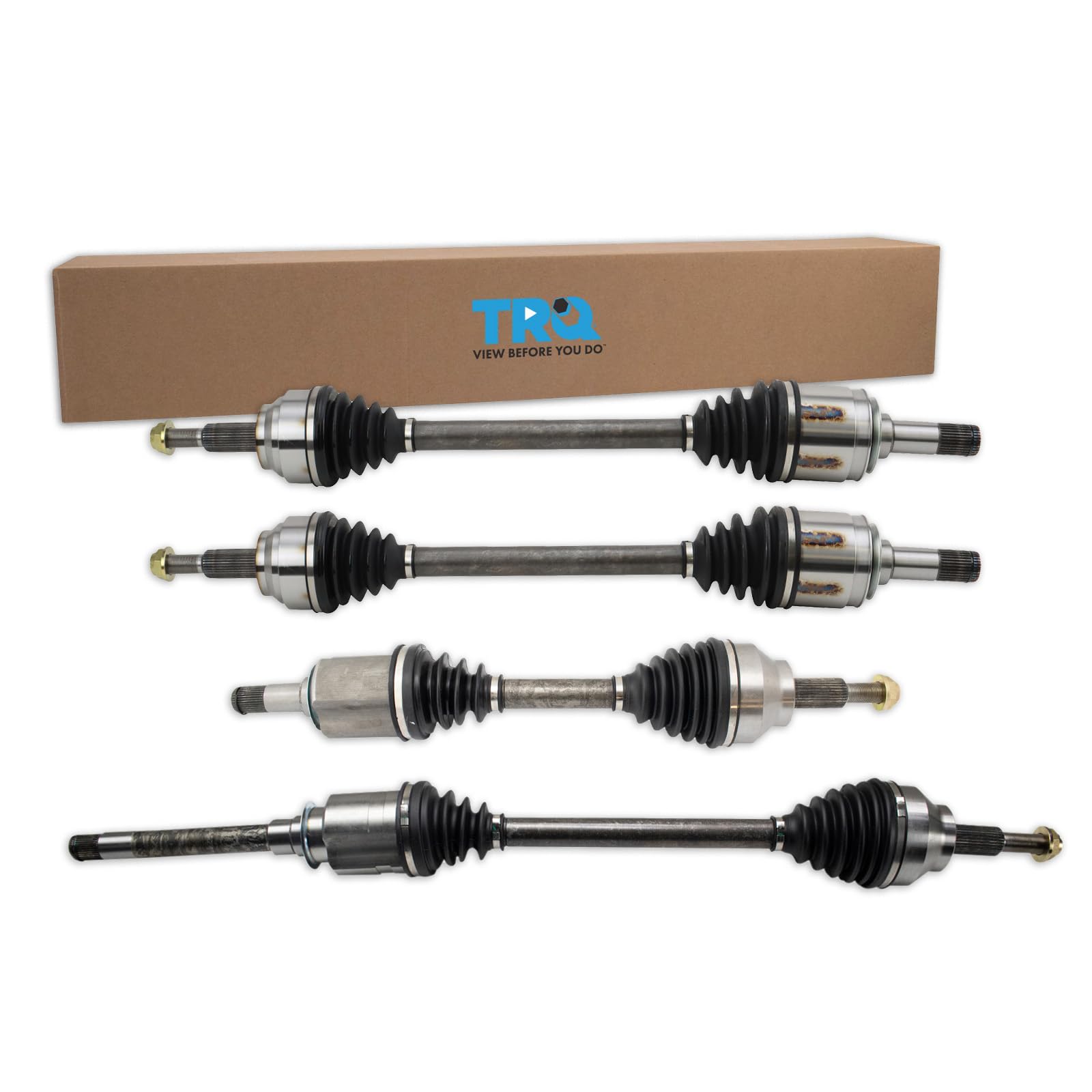 TRQ CV Axle Shaft Assembly Set Compatible with 2014-2018 Dodge Durango Jeep Grand Cherokee