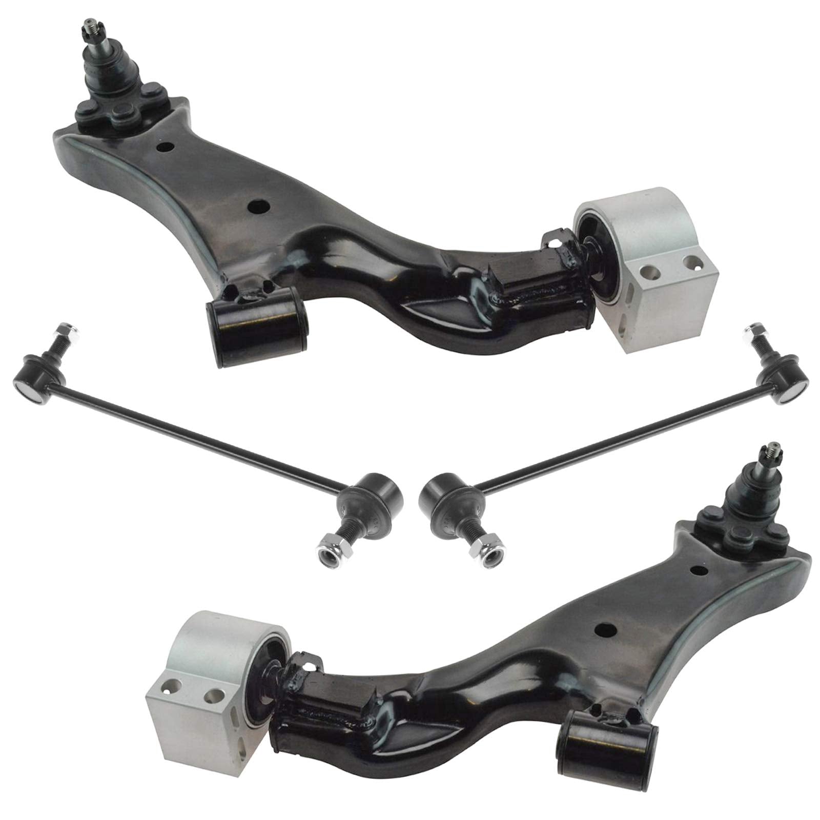 Trq Front Suspension Kit Control Arm With Ball Joint Sway Bar Stabilizer Link Compatible With 2010-2017 Chevrolet Equinox Gmc Te