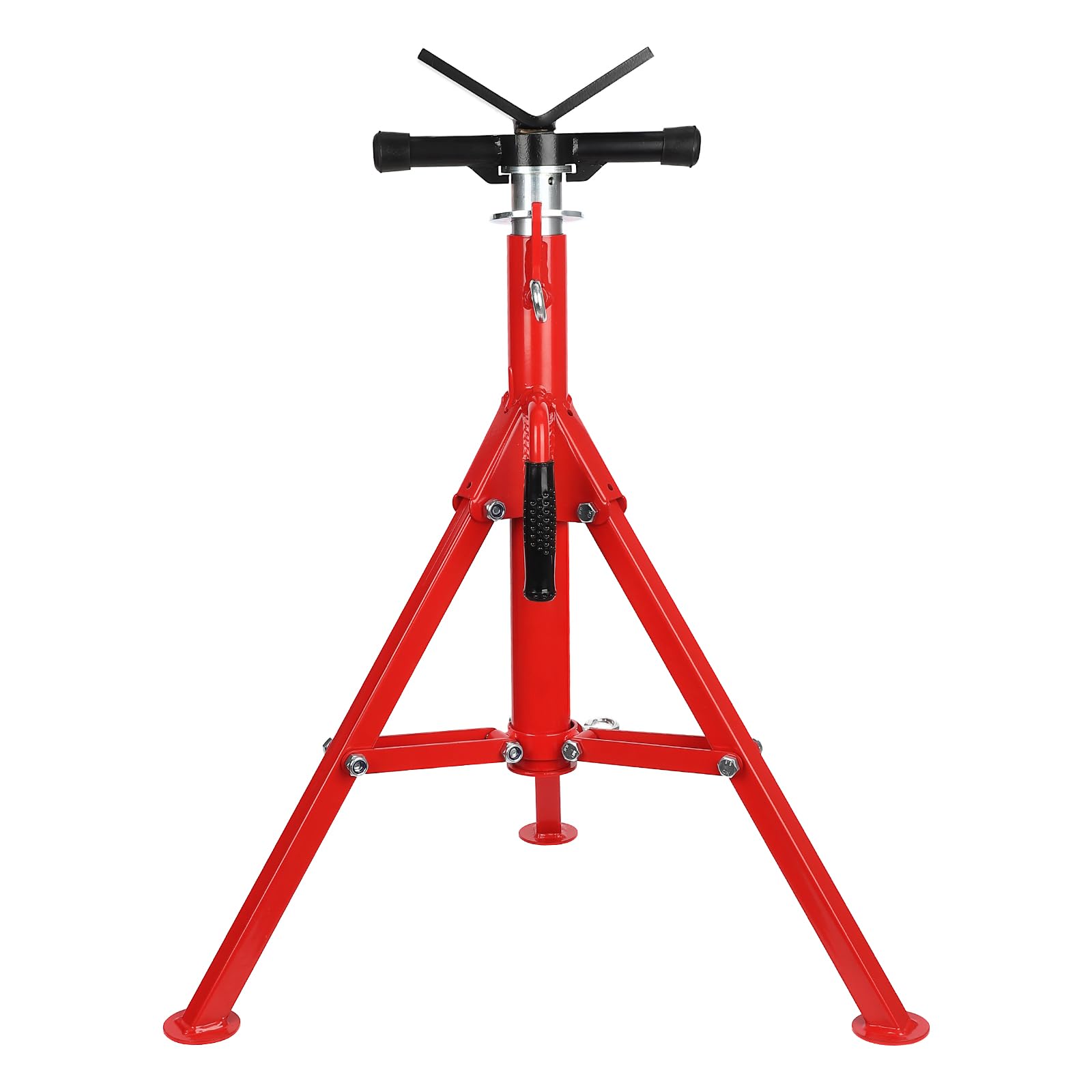 Loumernhant Heavy-Duty Jack Stands, Adjustable Height 28-52 Inches,Folding Pipe Stand with Transfer V-Head,2500 Lbs Load Capacit