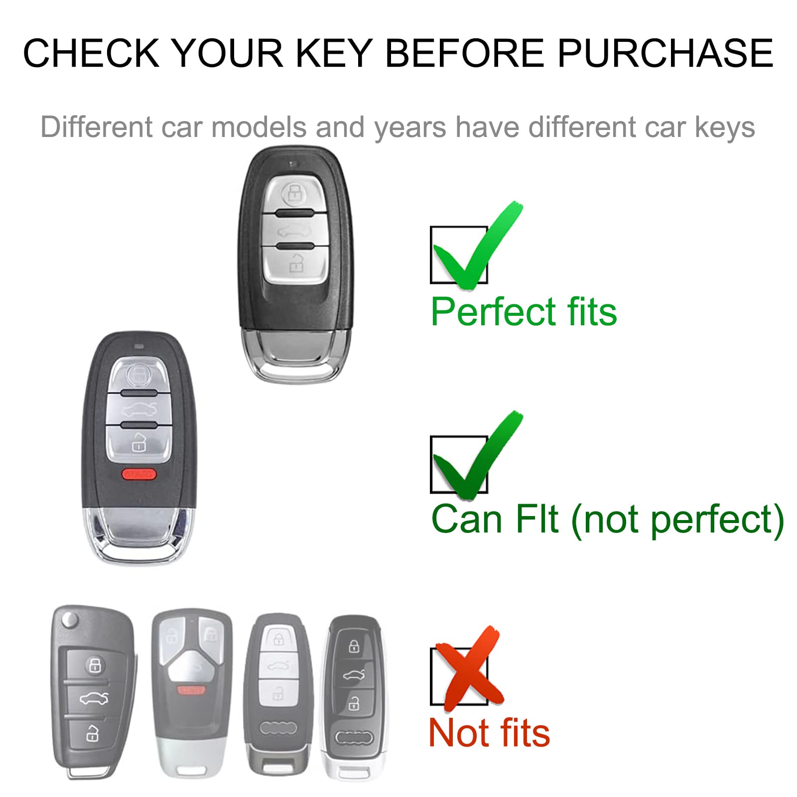 Cacarlike For Toyota Key Fob Cover With Leather Lanyard, Car Key Fob Case Compatible With Toyota 2018-2022 Camry Rav4 Highlander