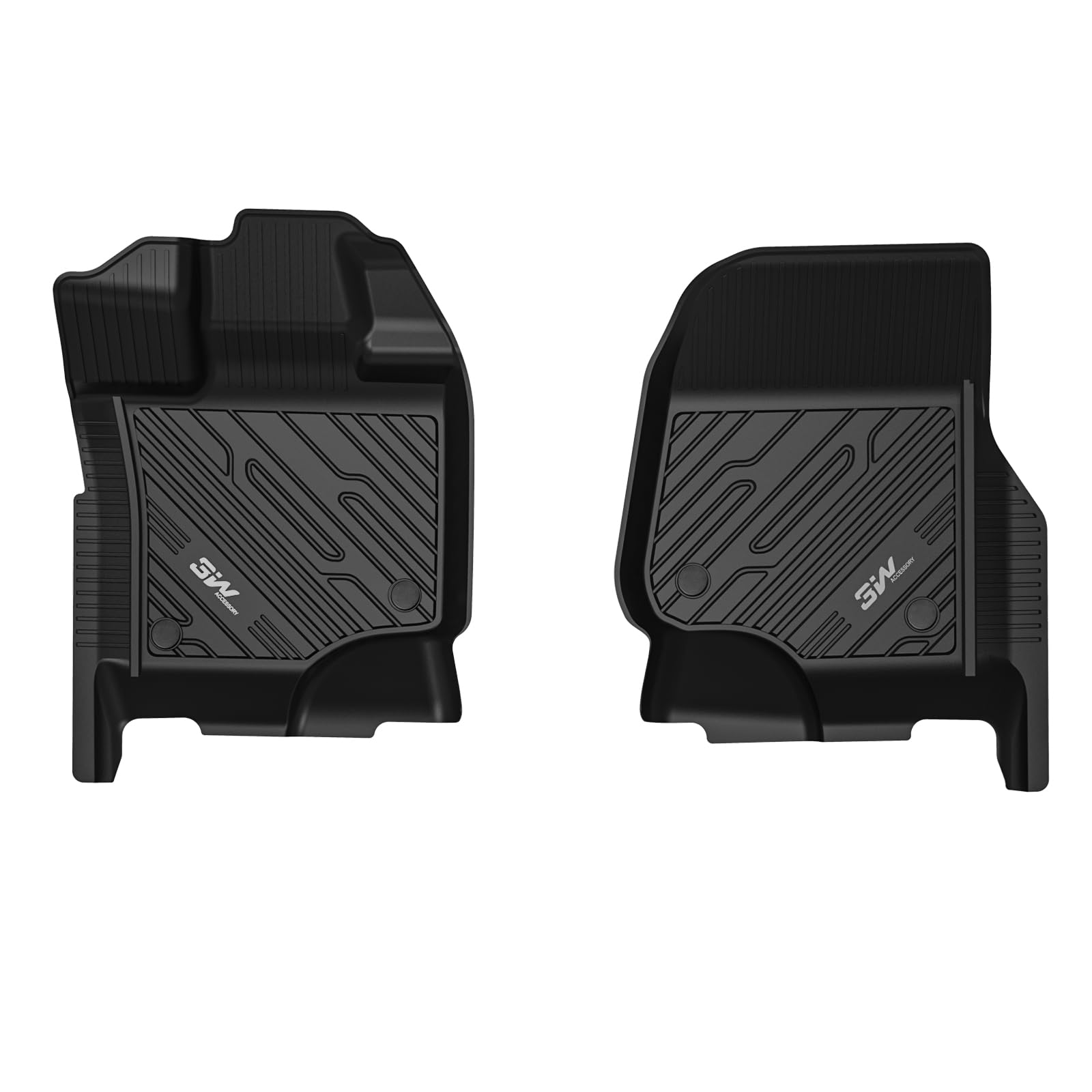 3W Floor Mats Fit For Ford F150/F-150 Lightning Supercrew Cab 2015-2024 2025, Tpe All Weather Custom Fit Car Accessories 1St Onl