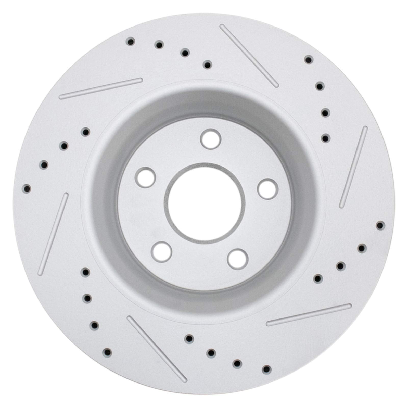Trq Front Performance Brake Rotors Set Premium G-Coated Cross Drilled & Slotted Compatible With 2011-2022 Dodge Durango 2011-202