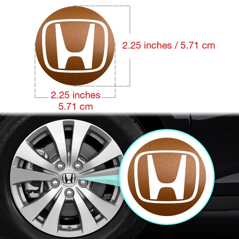 IPG IPG Decal Made for Civic Accord CRV VTEC Si Logo Center Cap Overlay Wheel Tire Decals Inner or Outer Stickers (Center Cap:2.