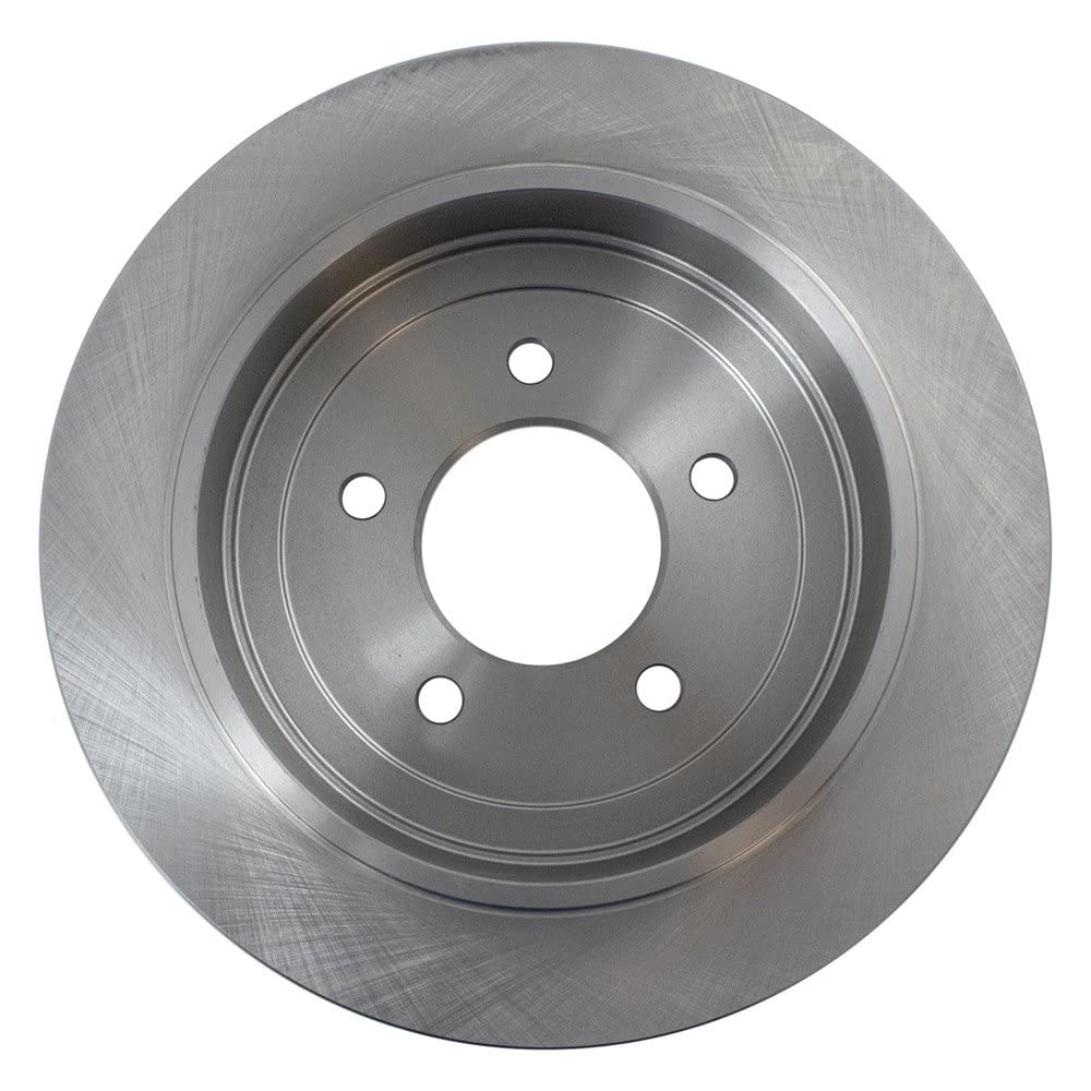 Trq Rear Brake Rotors Set Solid Compatible With 1997-2002 Ford Expedition 1997-2003 F-150 2004 F-150 Heritage 2002 Lincoln Black