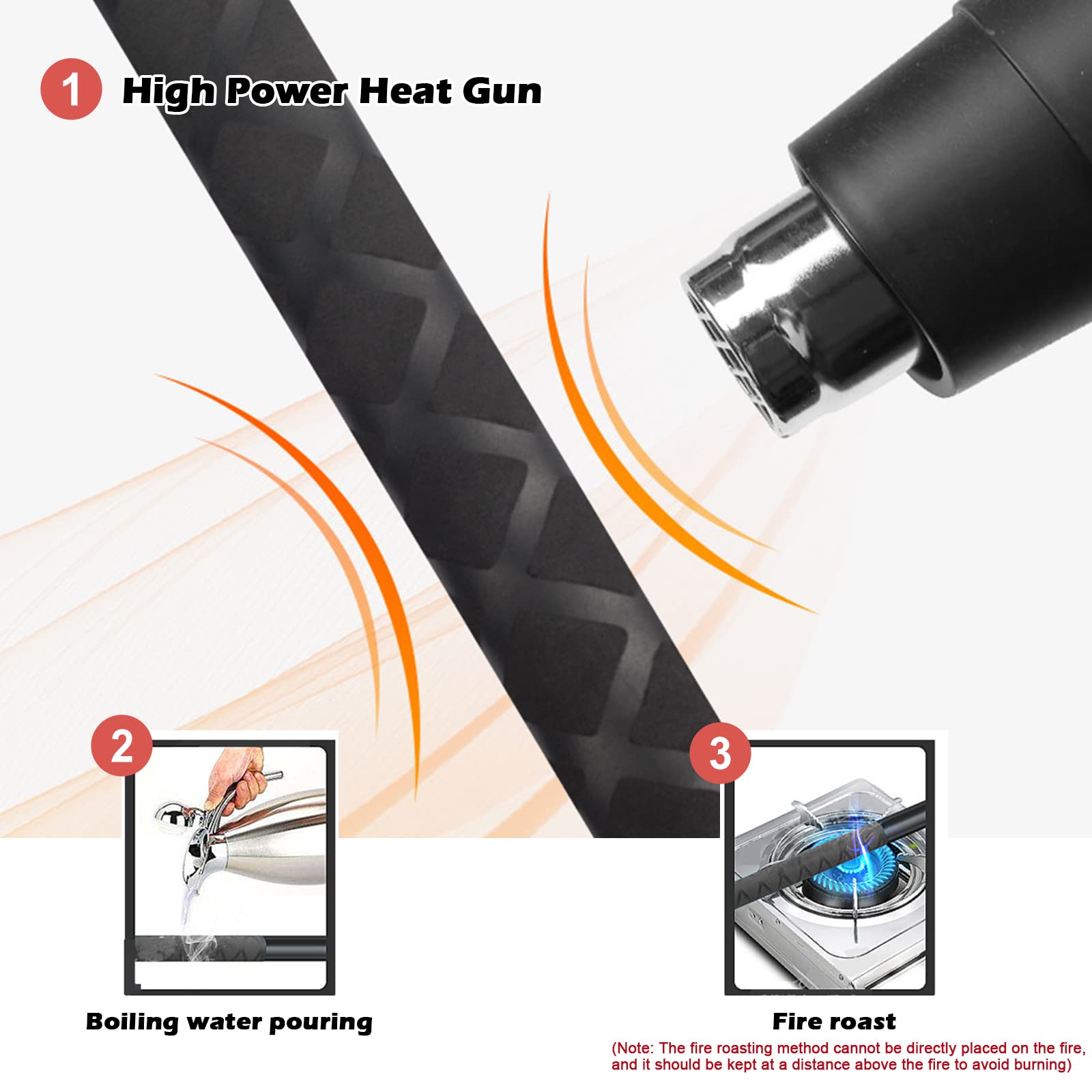Non-Slip Heat Shrink Motorbike Grips Sleeve,Easily Solve Aging Aticky Hands,Compatible For Ducati Honda Yamaha Triumph Suzuki Ka