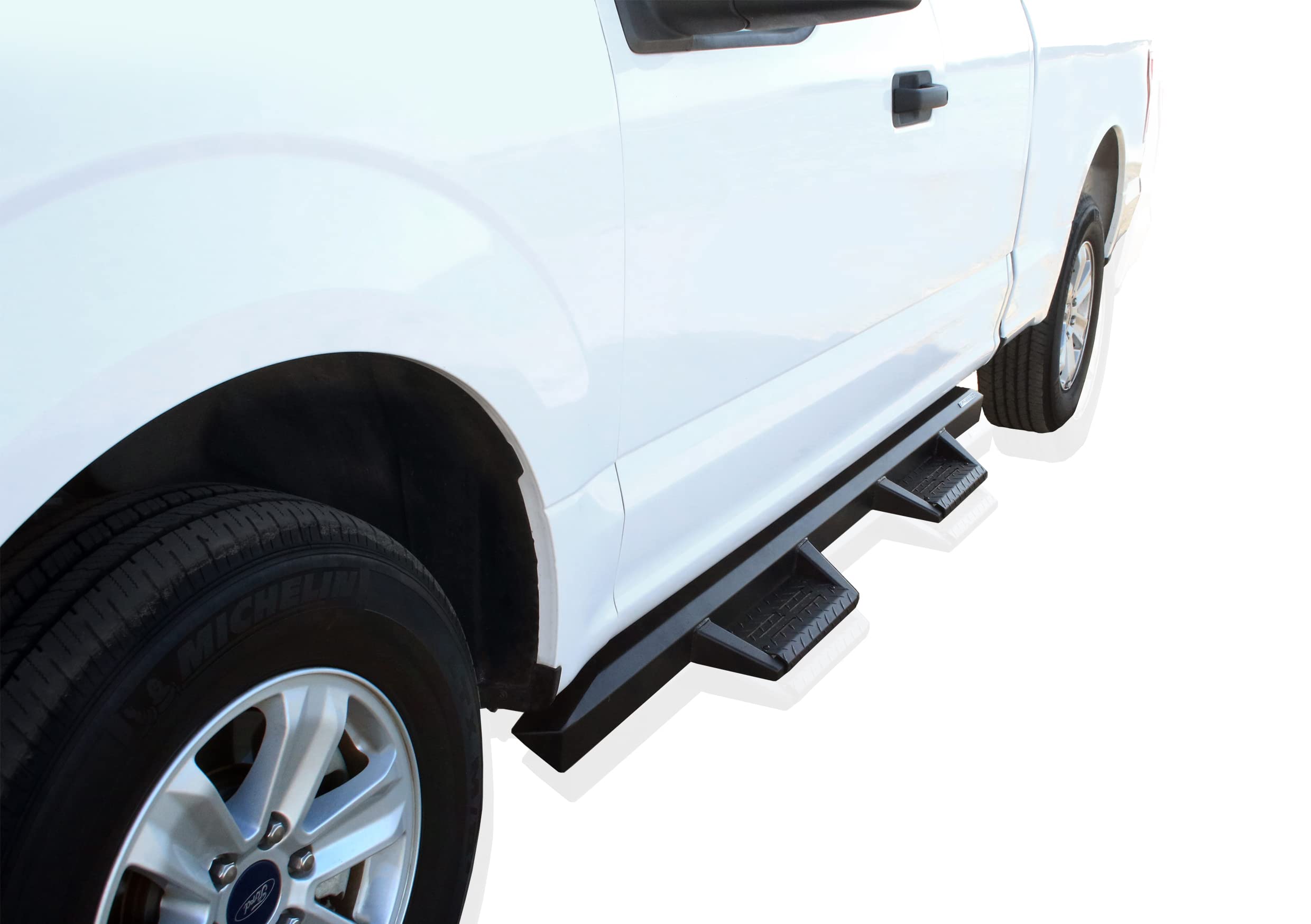 Black Horse Impact Heavy Duty Drop Side Steps Black Compatible With 19-23 Sierra/Silverado 1500|20-23 Sierra/Silverado 2500/3500 Hd-Im-Chsidc-19