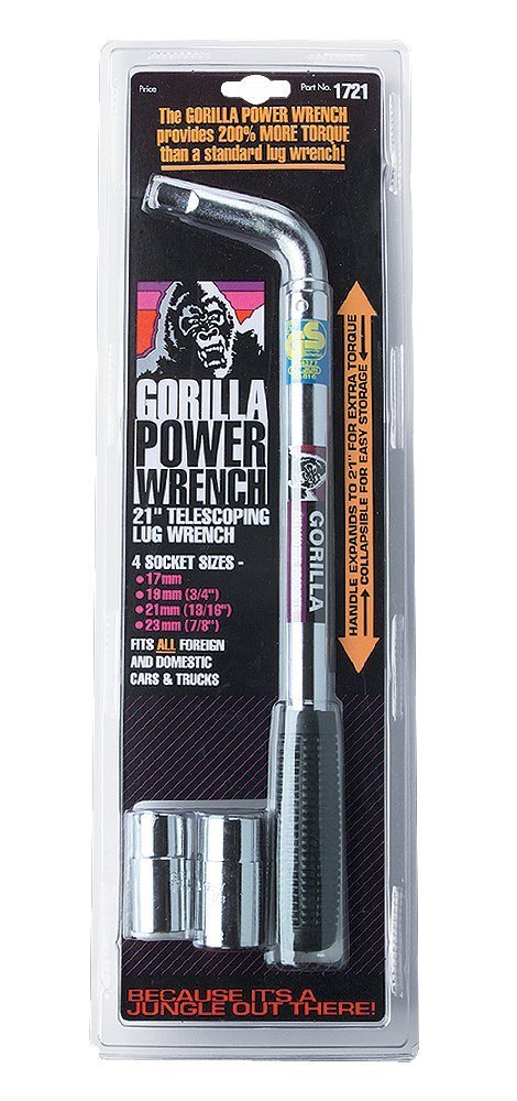 Gorilla Automotive 1721 Telescoping Power Wrench - Alloy Steel, Standard Socket