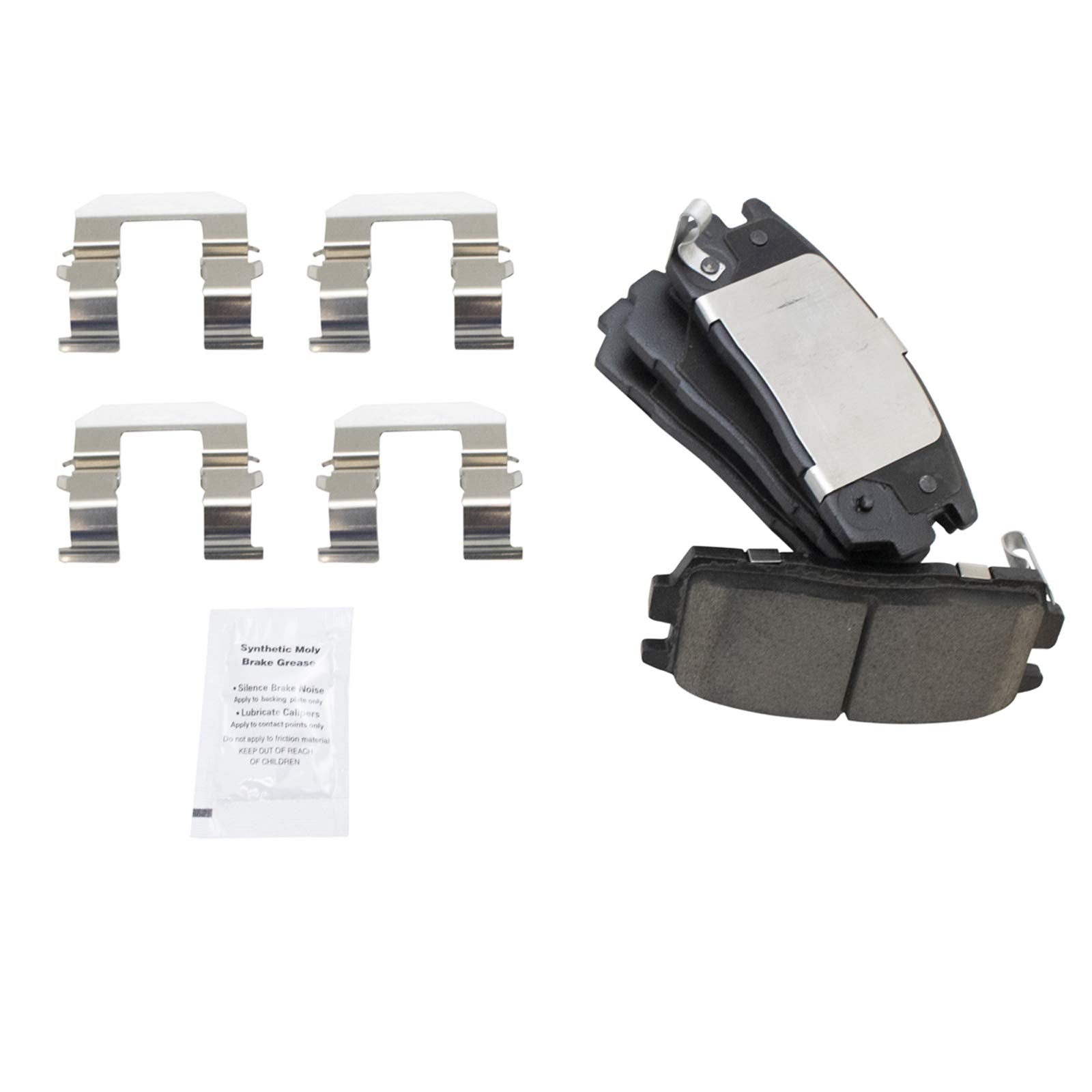 Trq Rear Brake Pad & Rotor Kit Brake Pads Brake Rotor Ceramic Premium G-Coated Compatible With 2012-2015 Chevrolet Captiva Sport