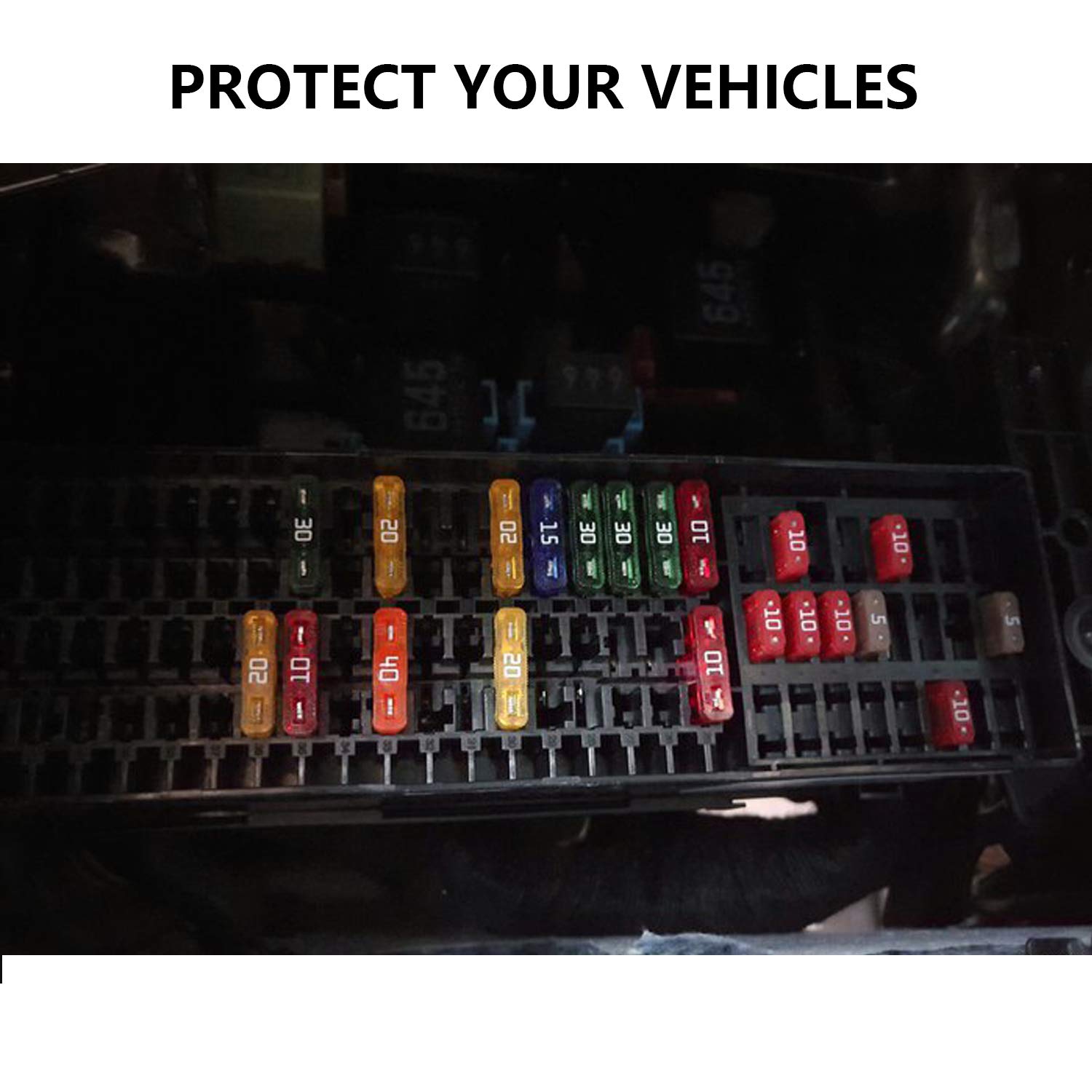 140 Pcs Fuses Automotive Kit - Blade Auto Fuse Assortment Standard And Mini Car Fuse For Marine, Rv, Camper, Boat, Truck (5A 7.5