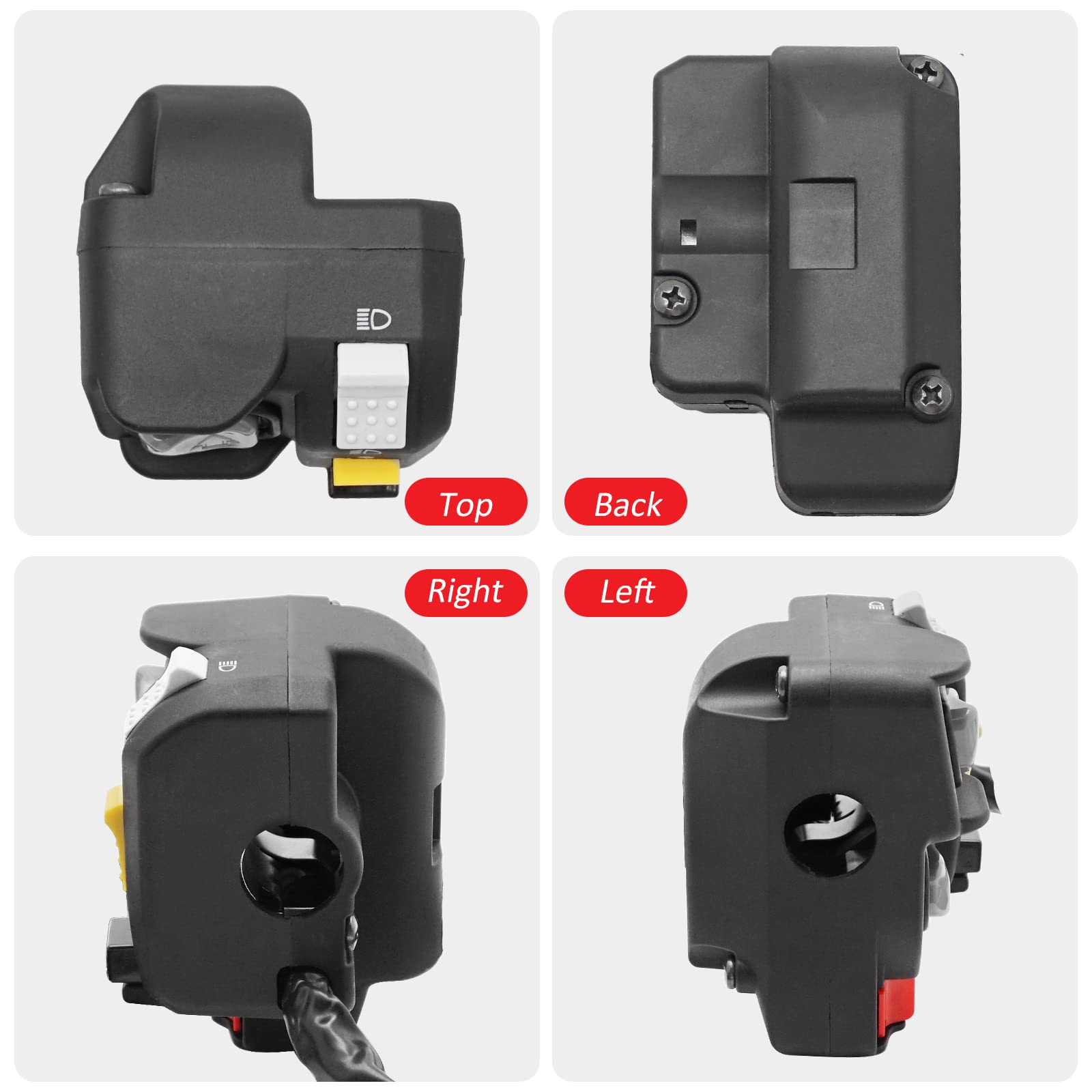 JAVIK Electric Shift Control Switch for Honda Rubicon 500 & Foreman 500, OEM# 35200-HP0-A10, Black