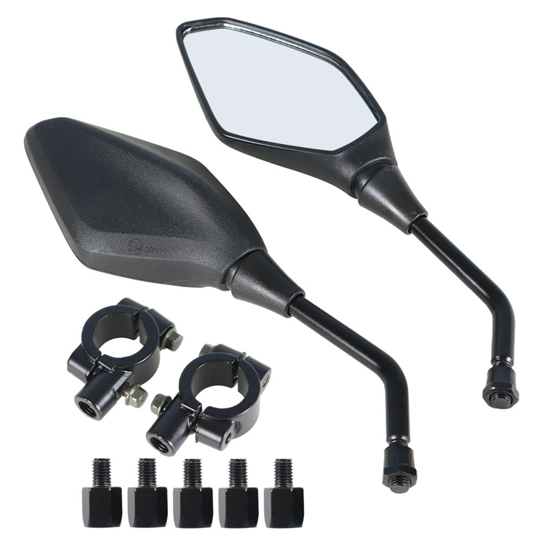 Wflnhb Atv Rear View Side Mirrors Connectors Replacement For Polaris Sportsman 110 300 Xp 850 1000