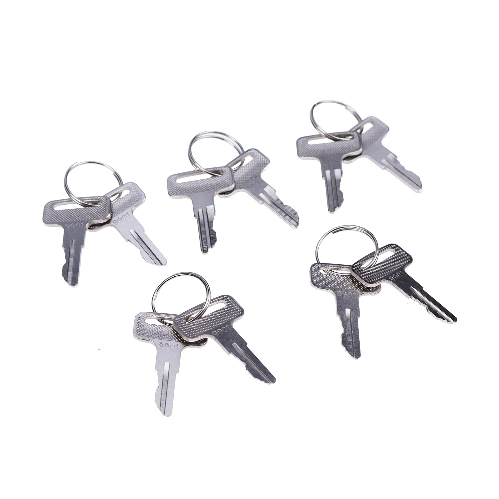 Fridayparts 5 Pairs Ignition Key 9901 Compatible For Jlg Manlift Jlg Lifts 2033E3 1932E3 1532E2 1932E2 2632E2 3246E2 2032E2 2646